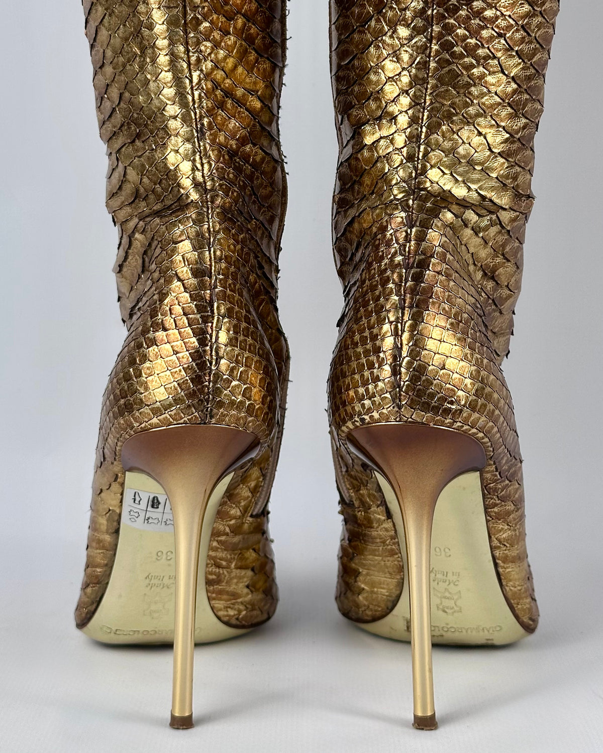 Gianmarco Lorenzi Vintage Leather Boots — 36