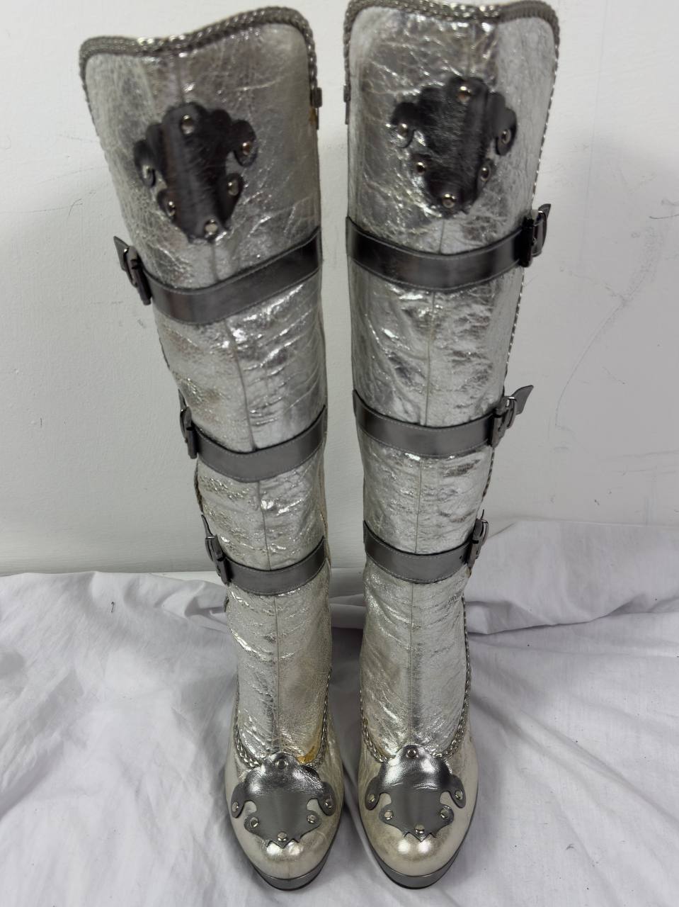Vintage Silver Boots 38