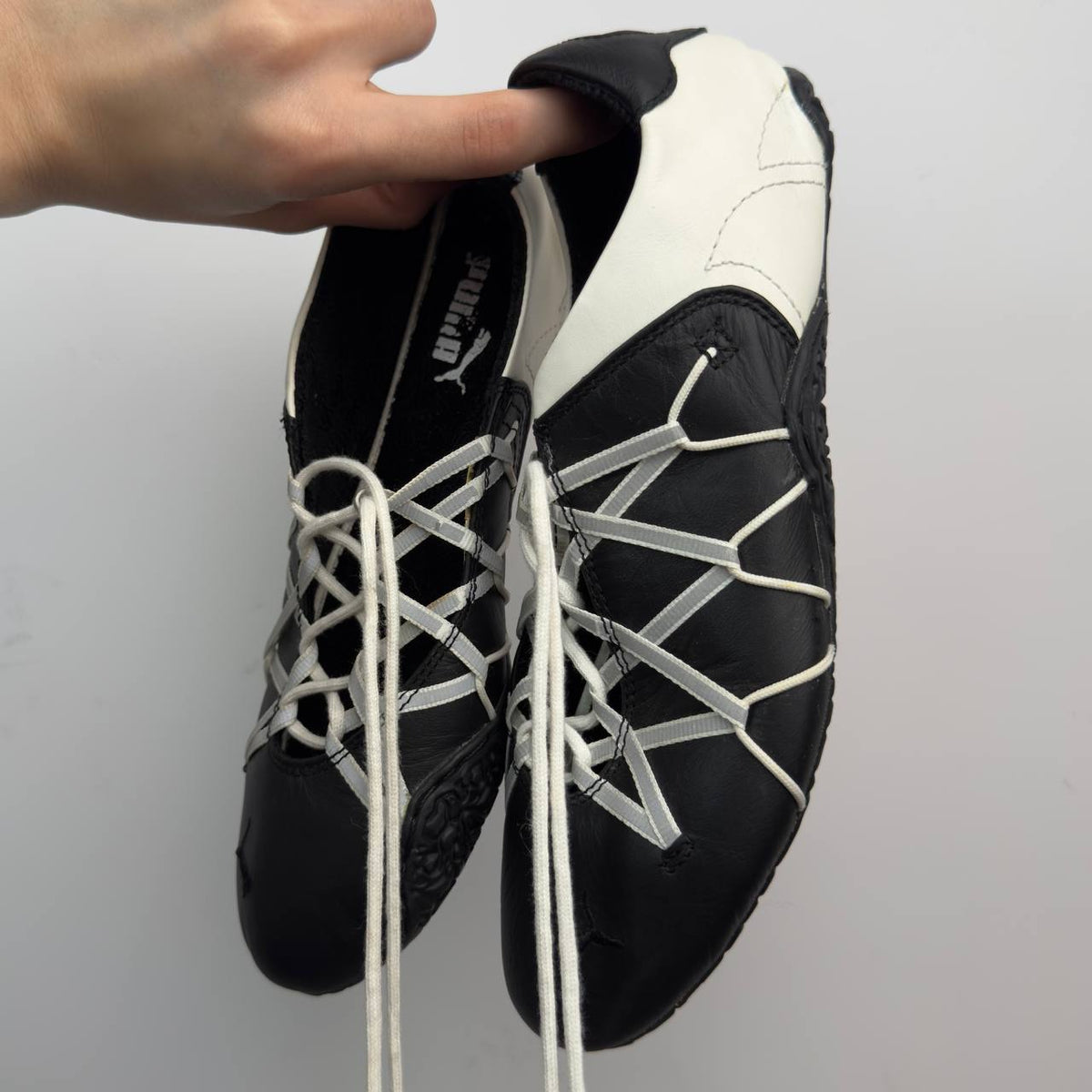 Puma Vintage Lace Up Ballet Flats — 37/37.5