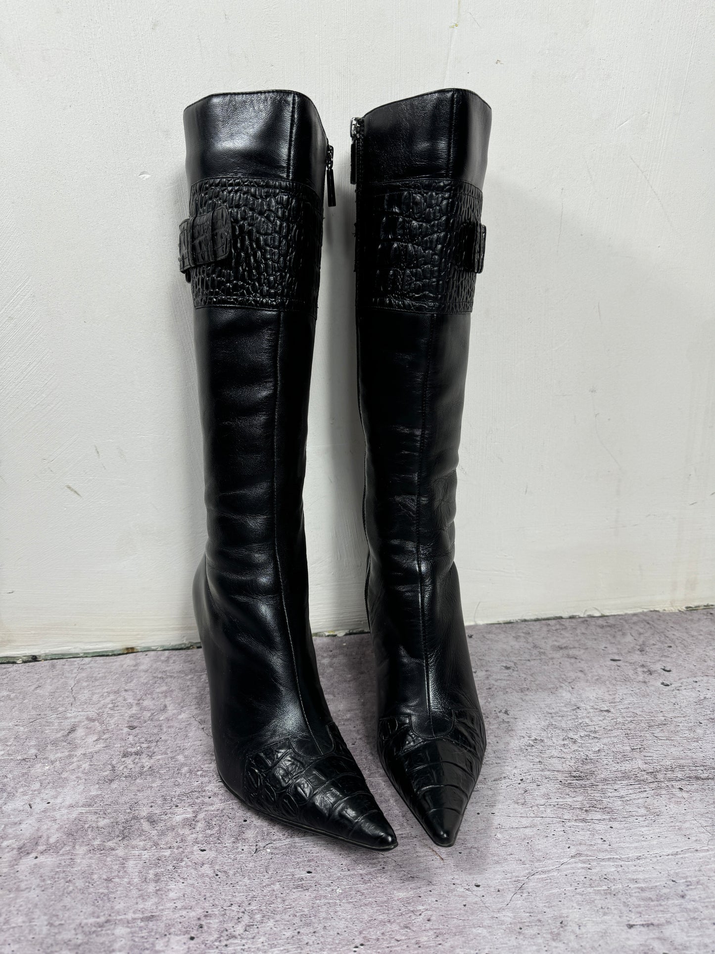 Vintage Italian Paolo Conte Leather Boots 37.5/38.5