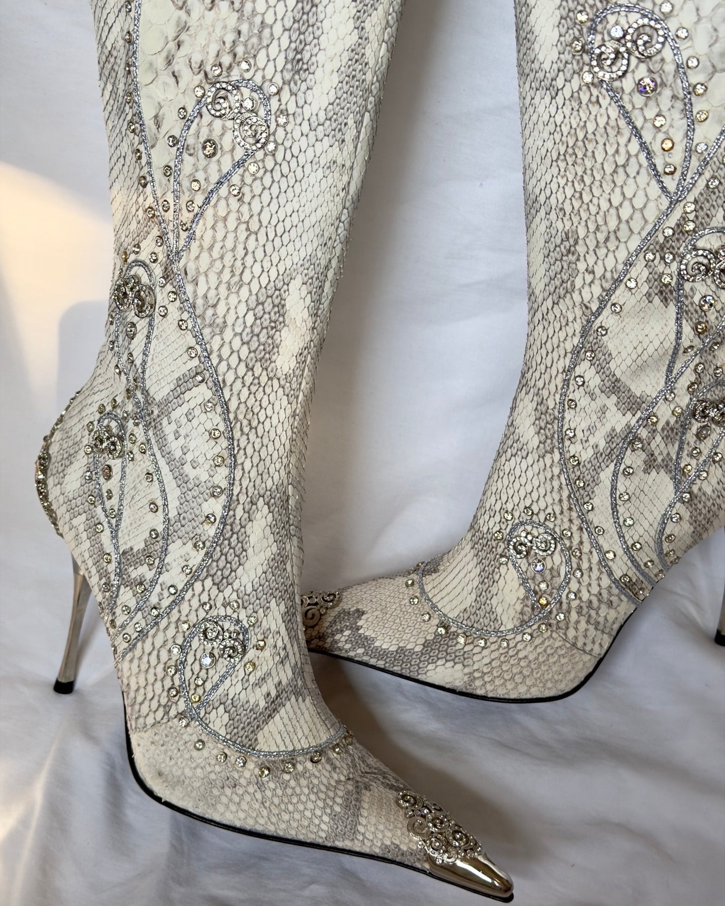 Hamlet Couture Italian Python Boots