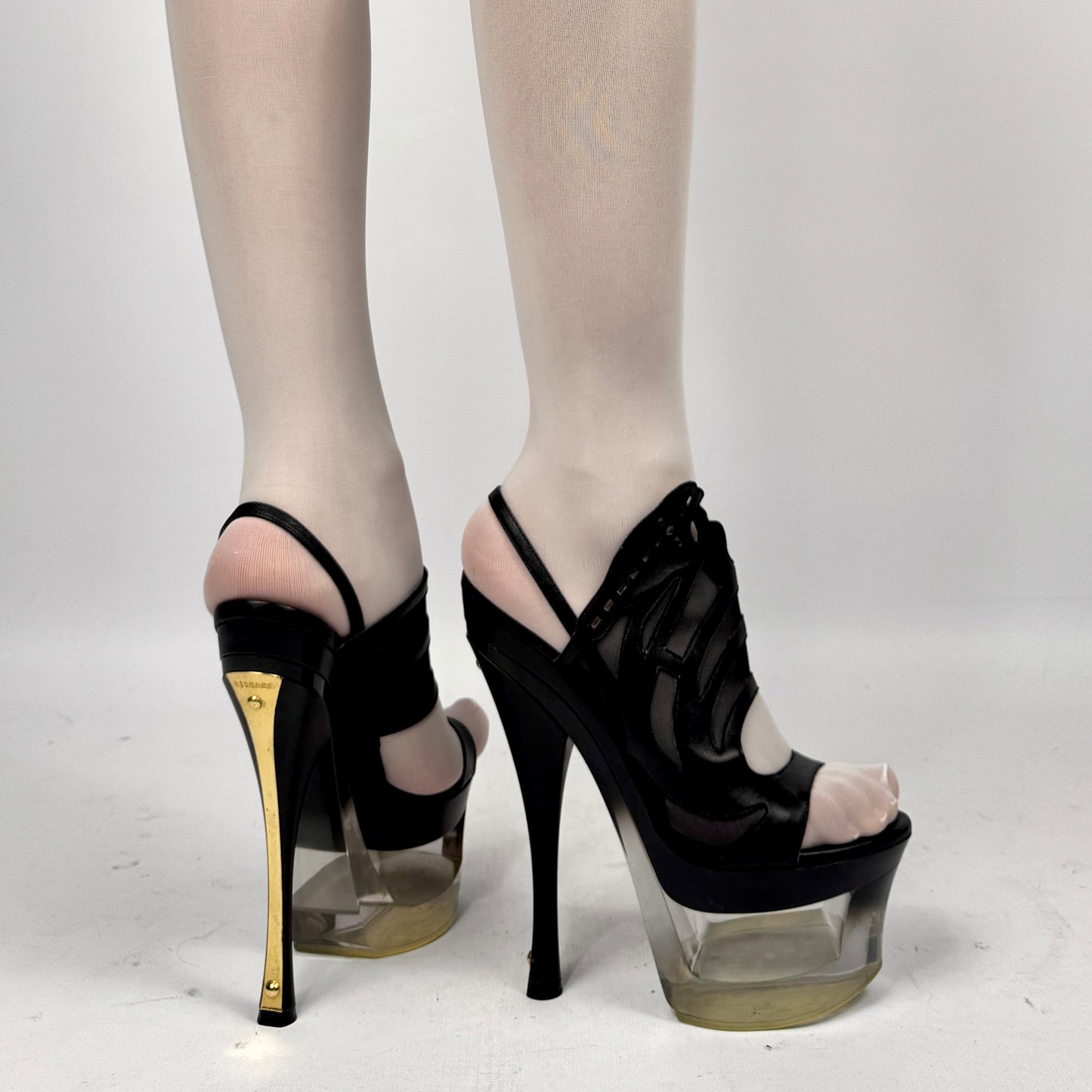 Versace S/S 2012 Runway Lucite Platform Heels — 38/38.5