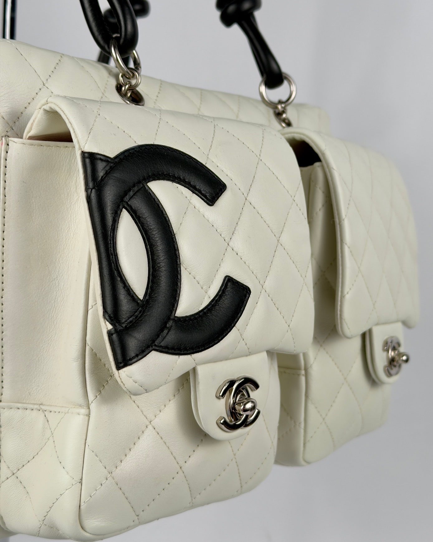 Chanel Cambon 2005 Multipocket Reporter Vintage Bag