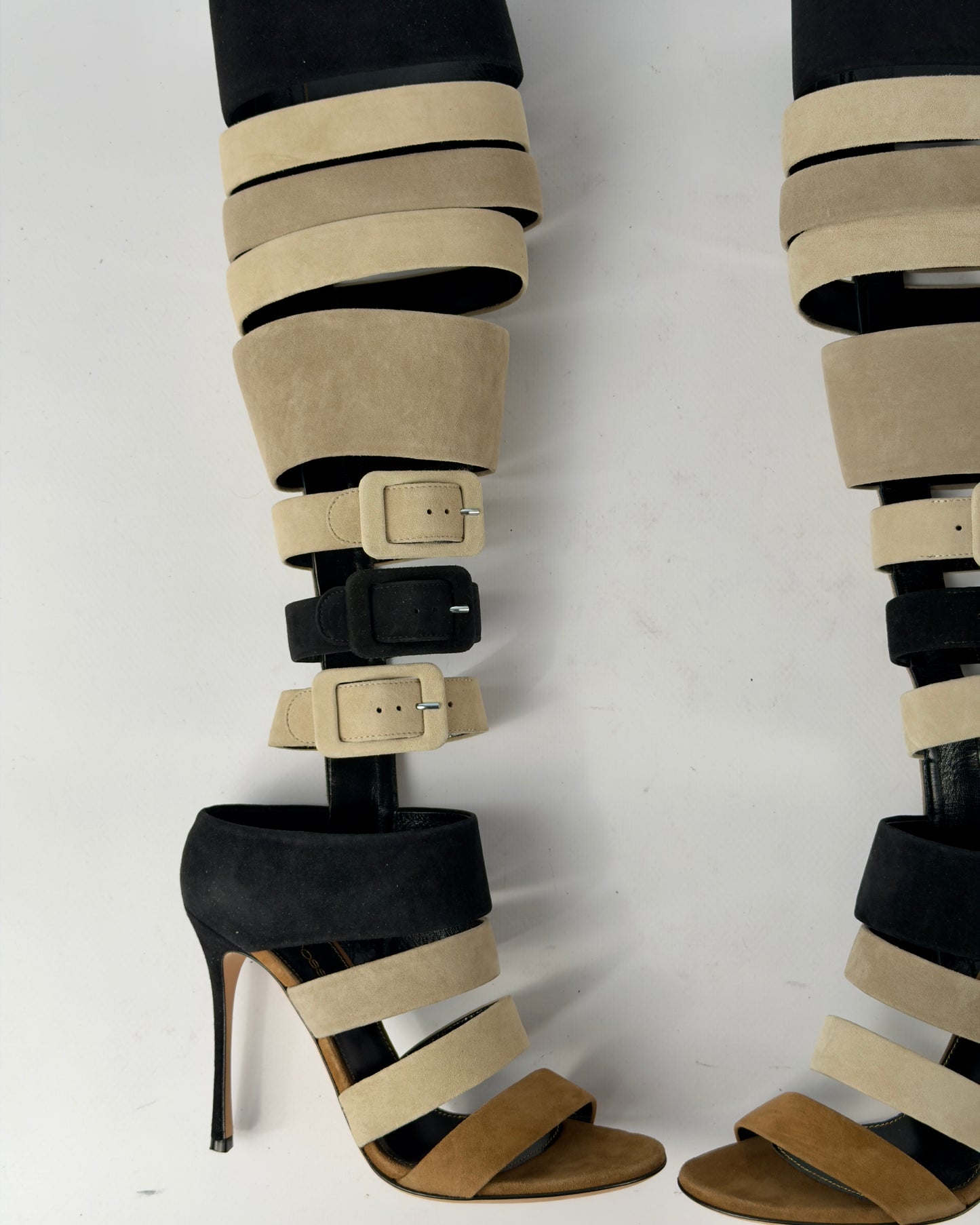 Sergio Rossi Gladiator Boots — 37