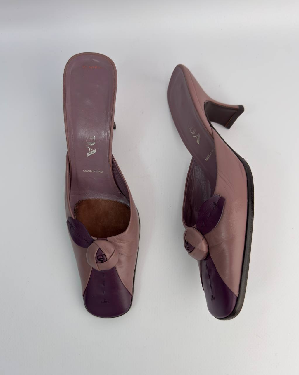 Prada Vintage Rose Kitten Heels — 38/38.5