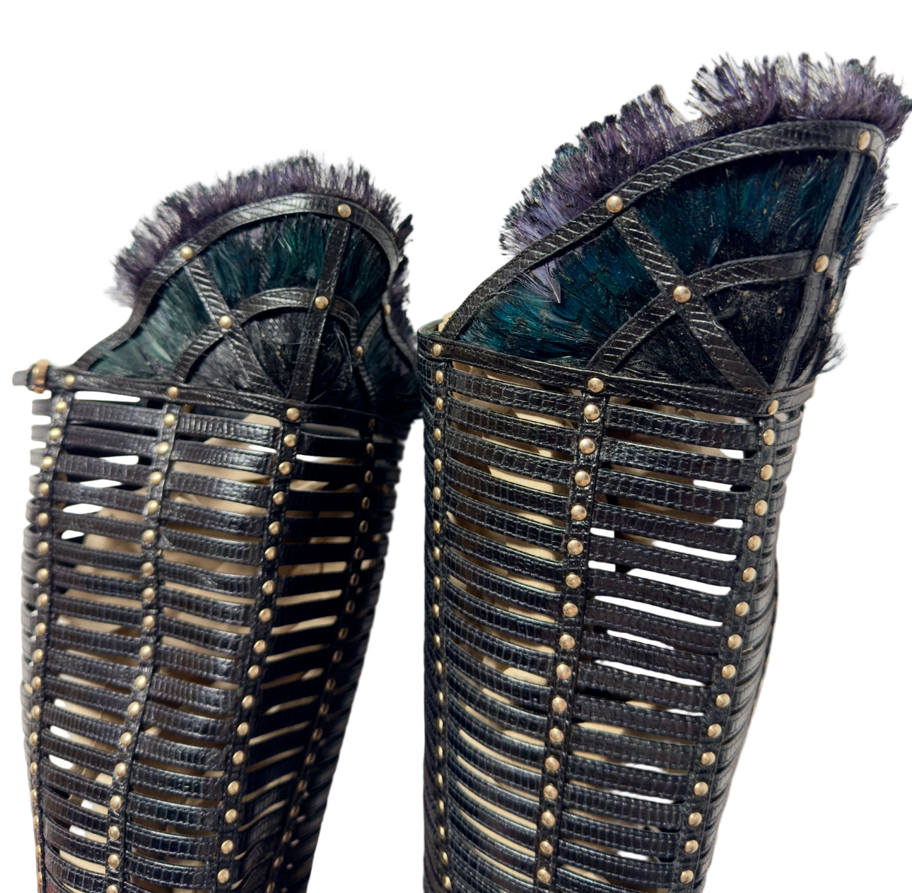 Sergio Rossi Gladiator Heel Boots — 38/39 – darina`s garms