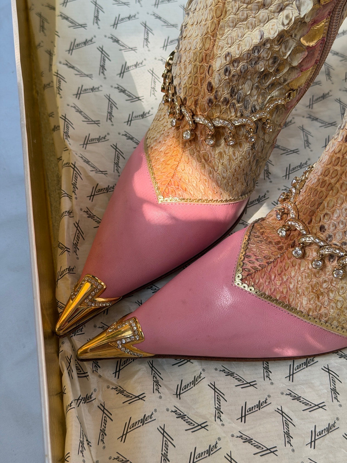 Hamlet Couture Italian Python Boots — 36/37