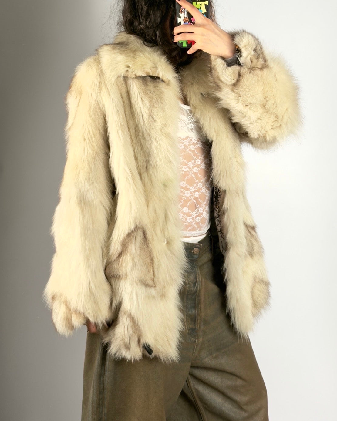 Vintage Fox Fur Jacket S/L