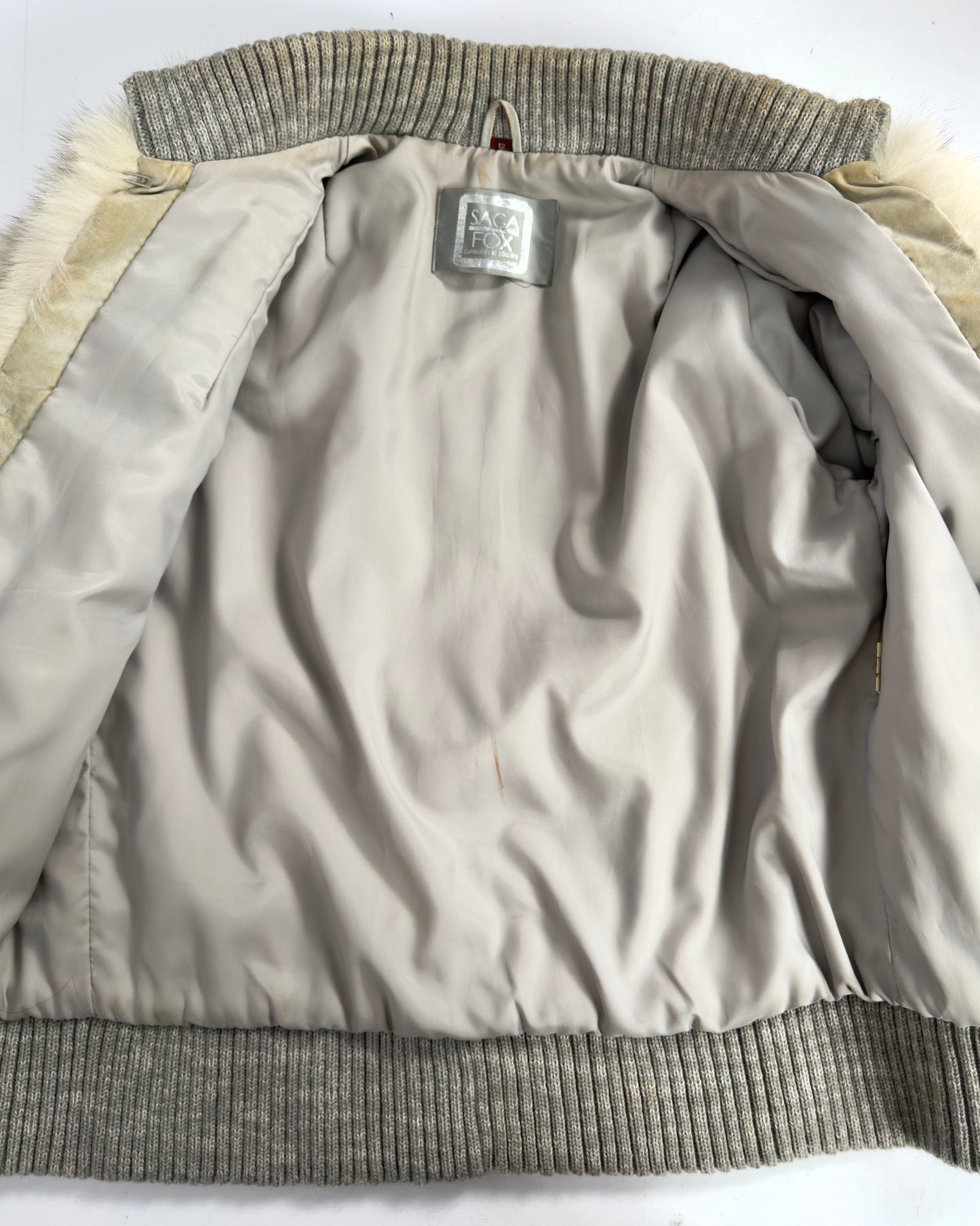 Vintage “Saga Fox” Arctic Fox Jacket — S/M