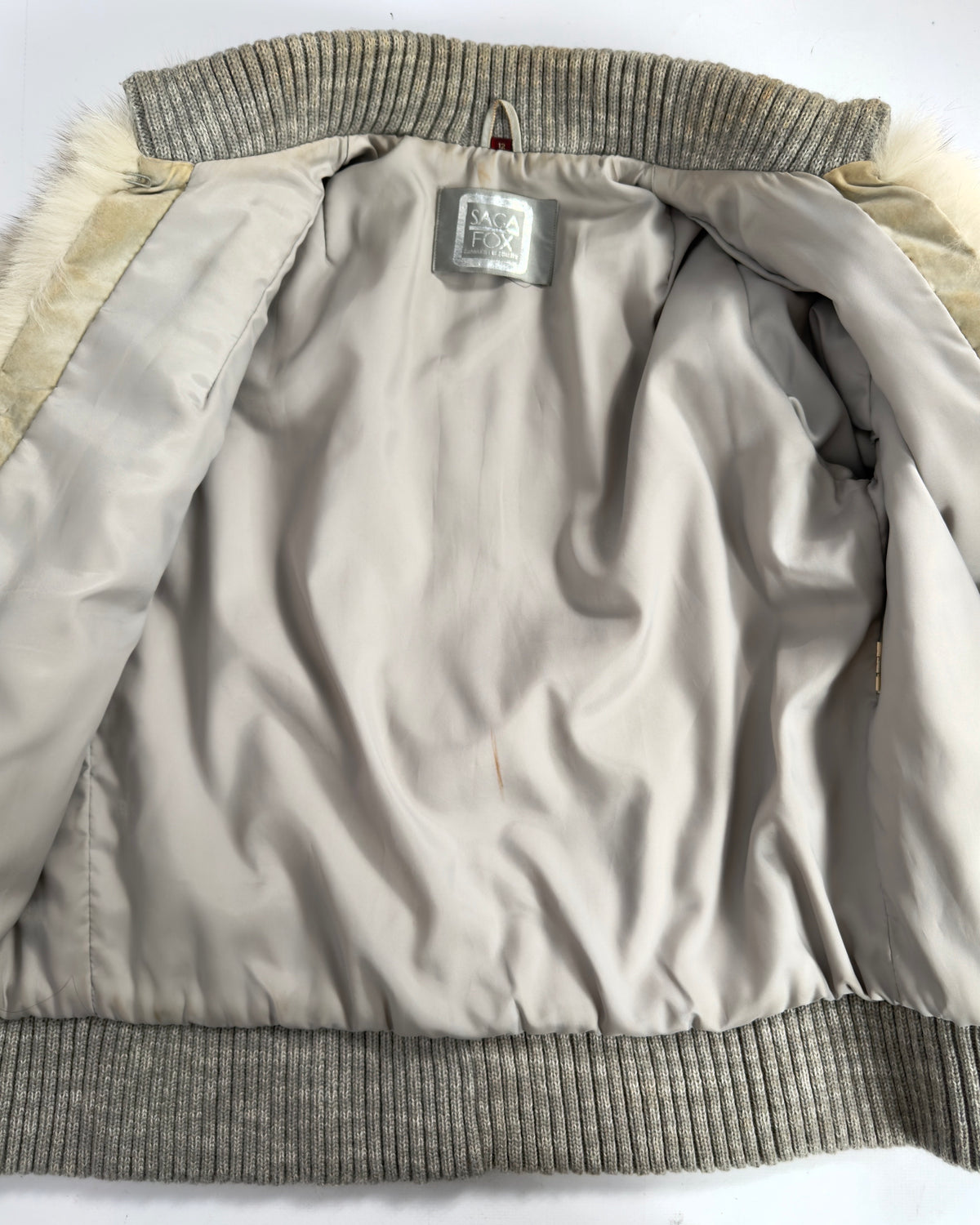 Vintage “Saga Fox” Arctic Fox Jacket — S/M