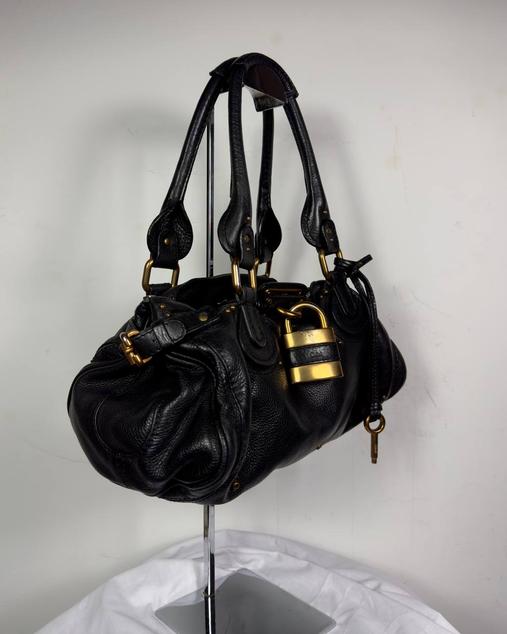 Chloe 2000s Paddington Lock Leather Bag