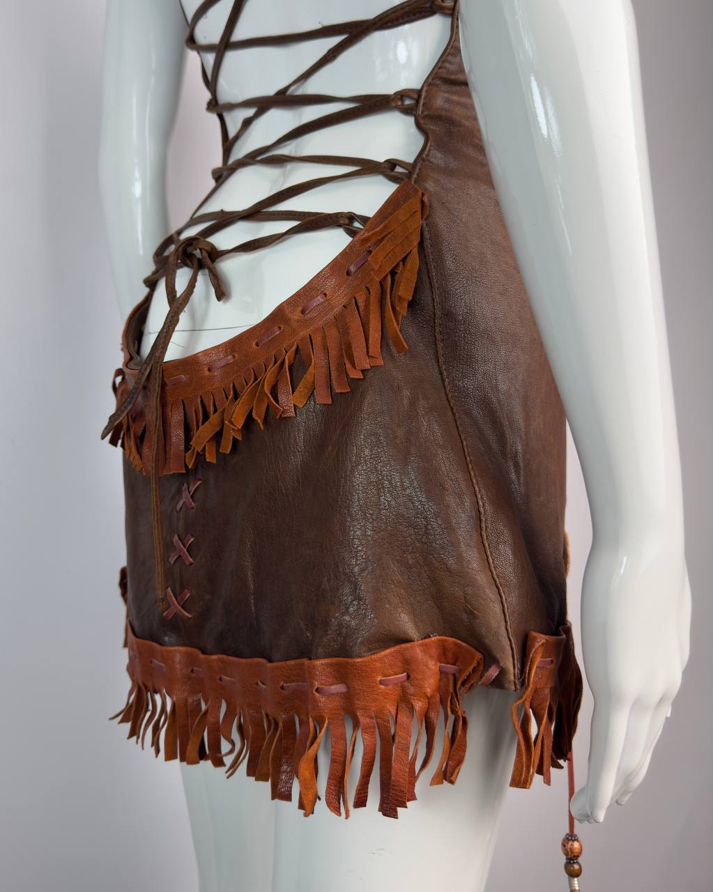 Dsquared2 S/S 2005 Runway Leather Dress