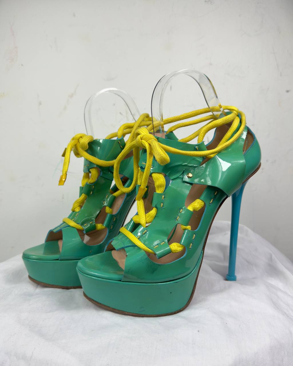 Versace 2011 Gladiator Wrap Lace Up Heels — 38/39
