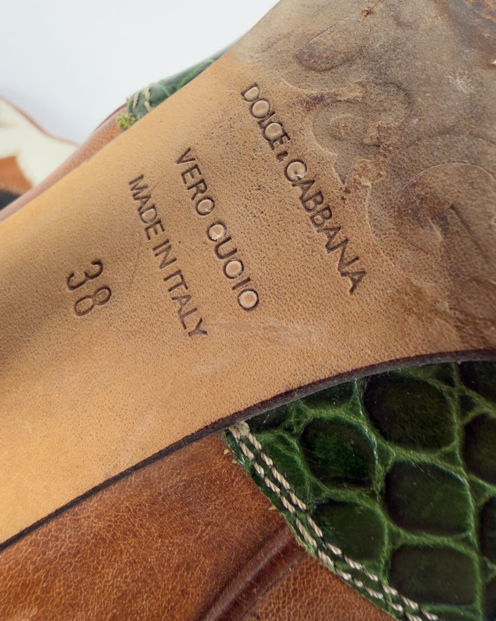 D&G SS04 Cowboy Boss Hearts Boots — 38