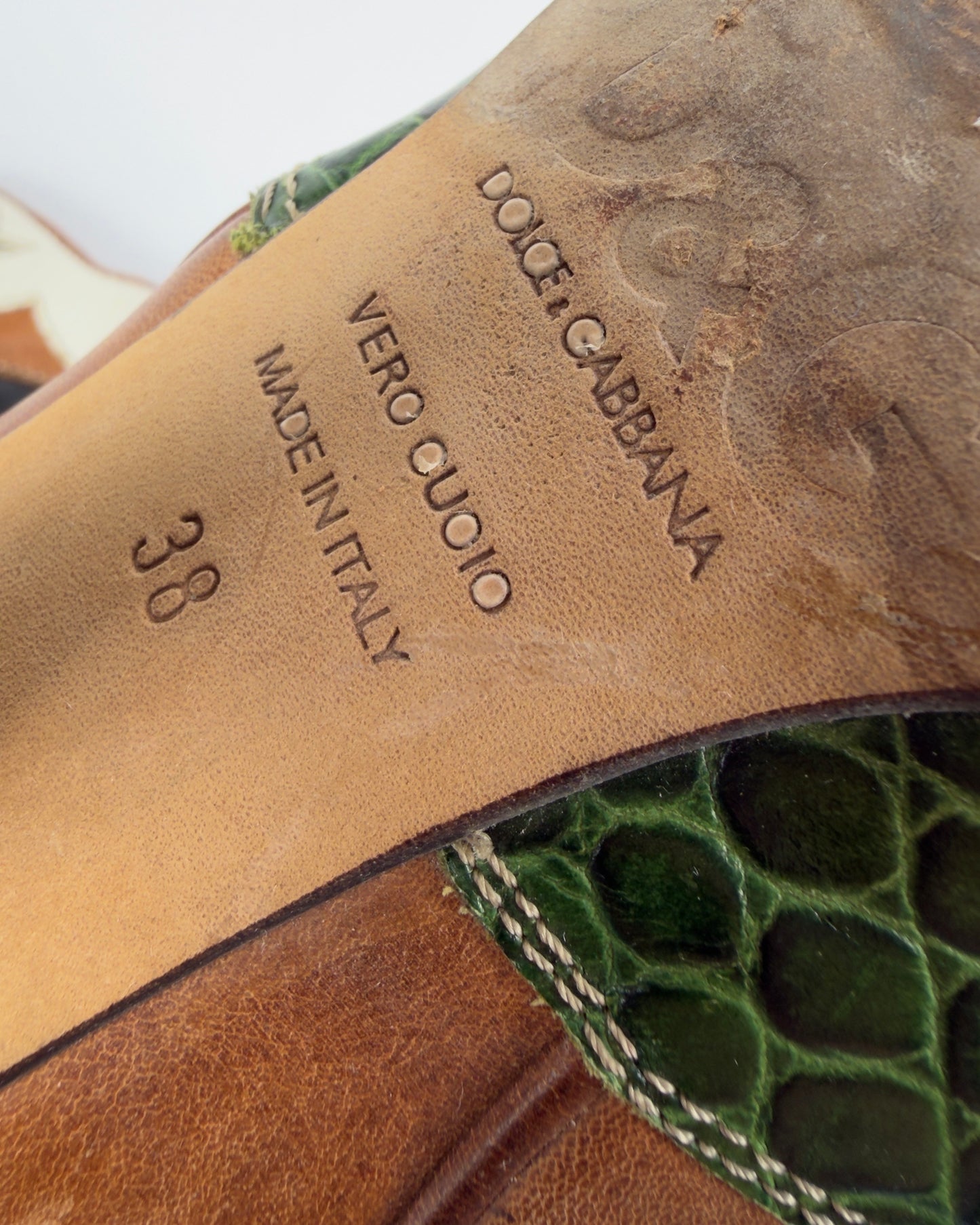 D&G SS04 Cowboy Boss Hearts Boots — 38