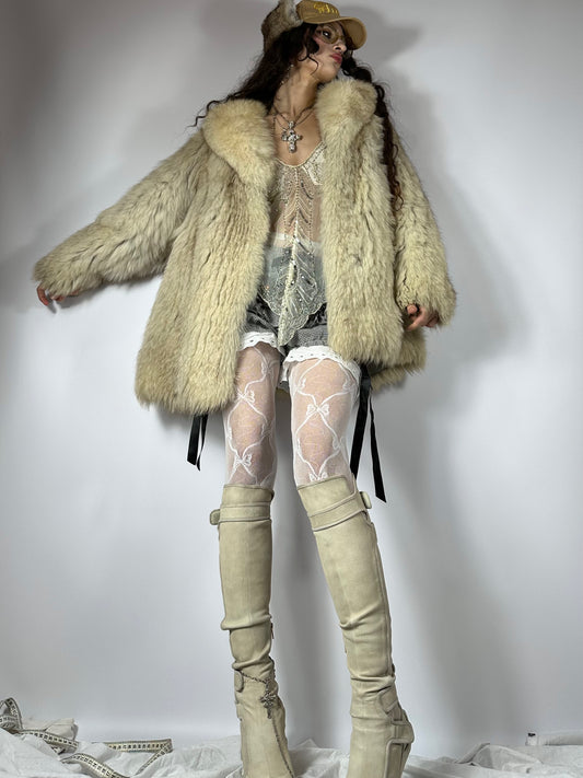 Vintage Arctic Fox Fur Coat