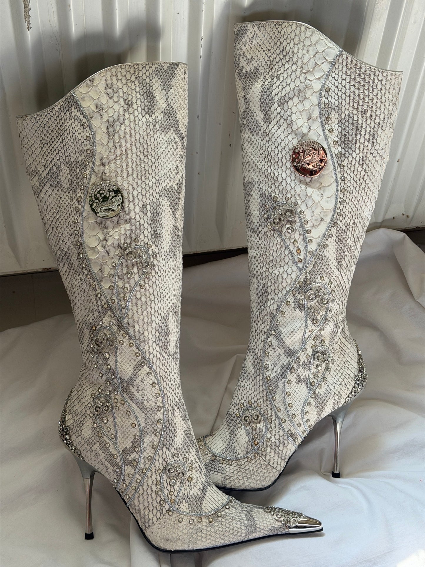Hamlet Couture Italian Python Boots