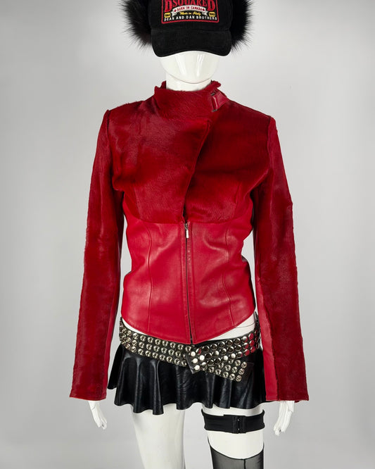 Vintage Pony Hair Leather Jacket — XS/M