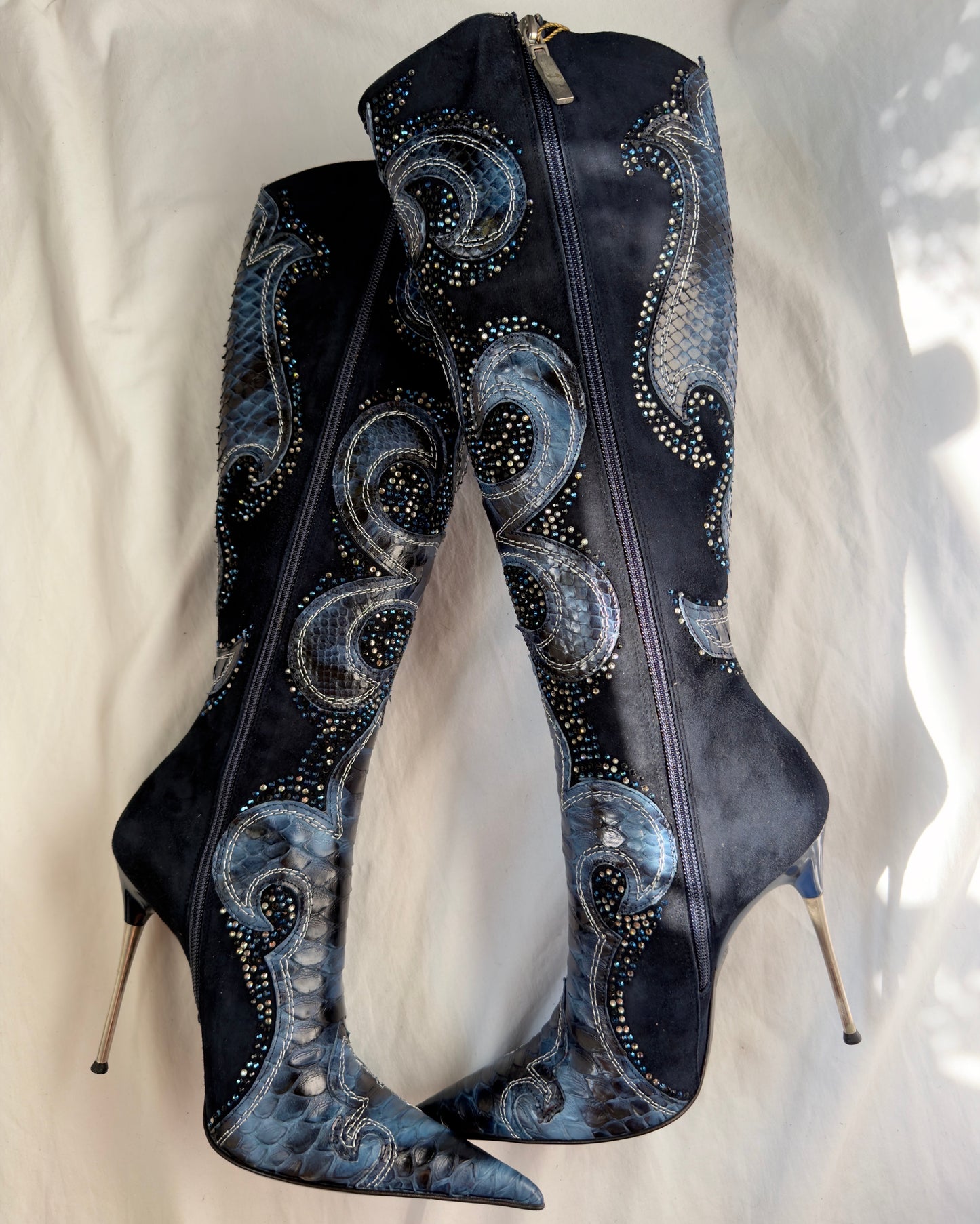 Hamlet Couture Italian Python Boots