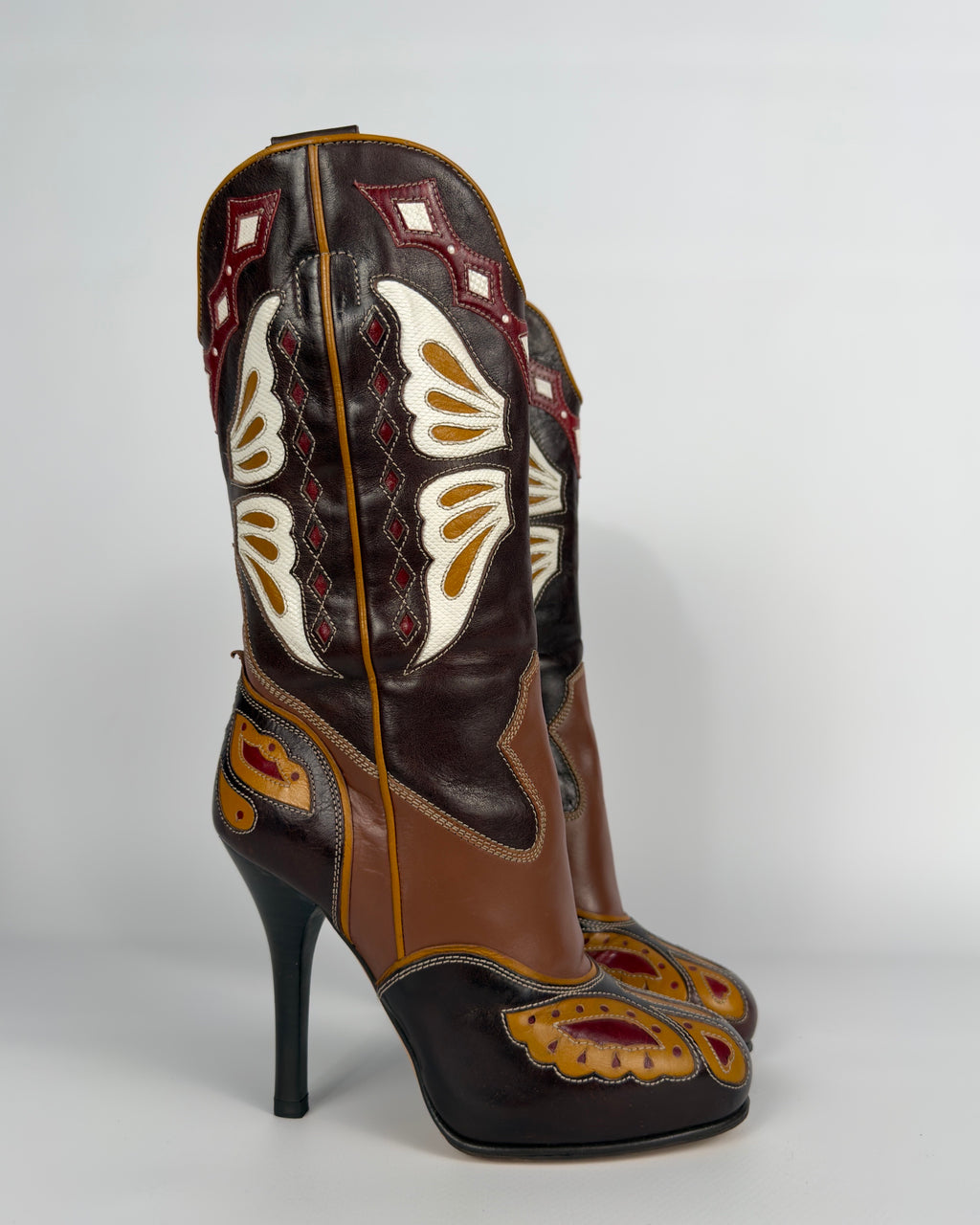 D&G SS04 Cowboy Butterfly Boots — 37