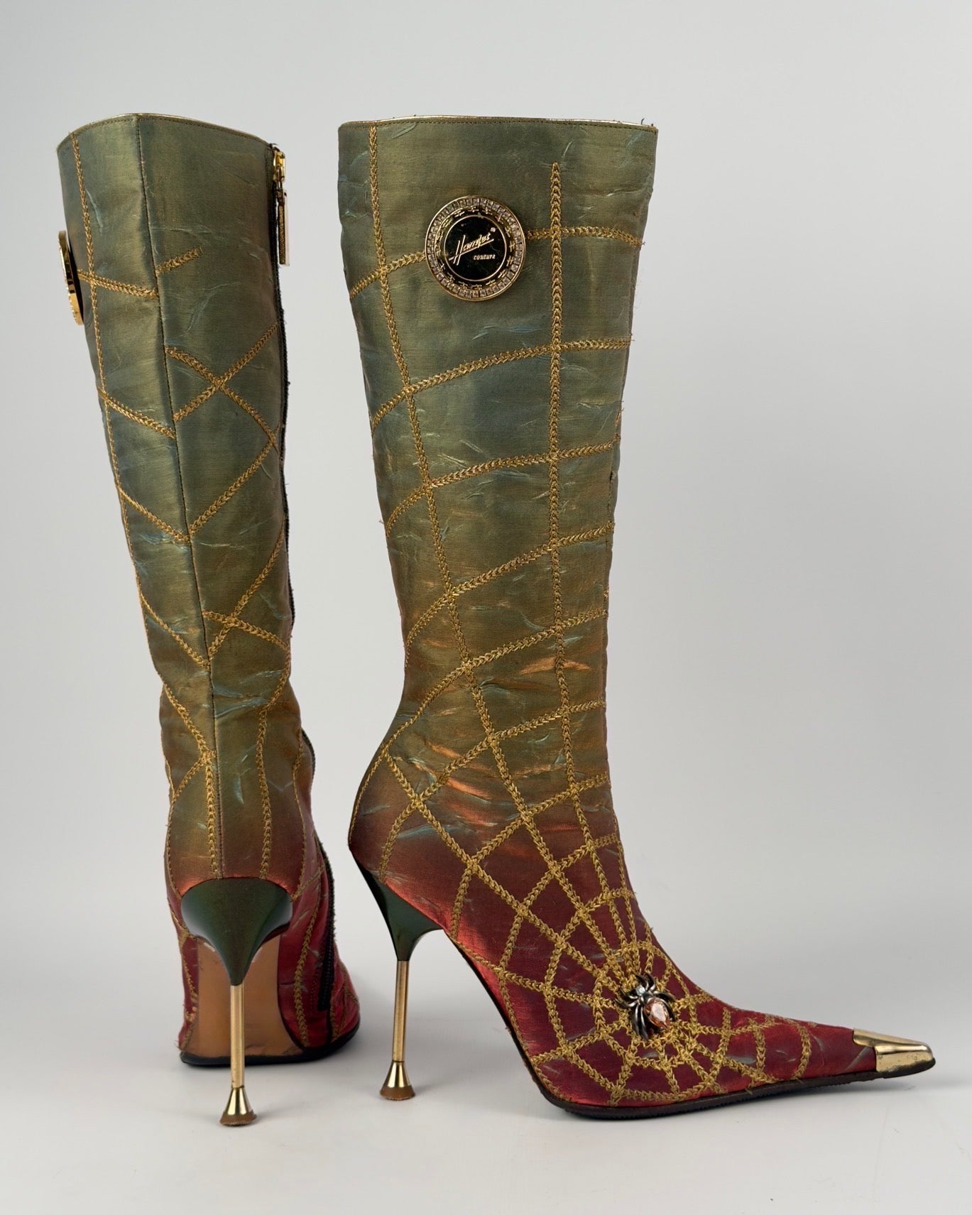 Hamlet Couture Spiderweb Vintage Italian Boots — 35/35.5