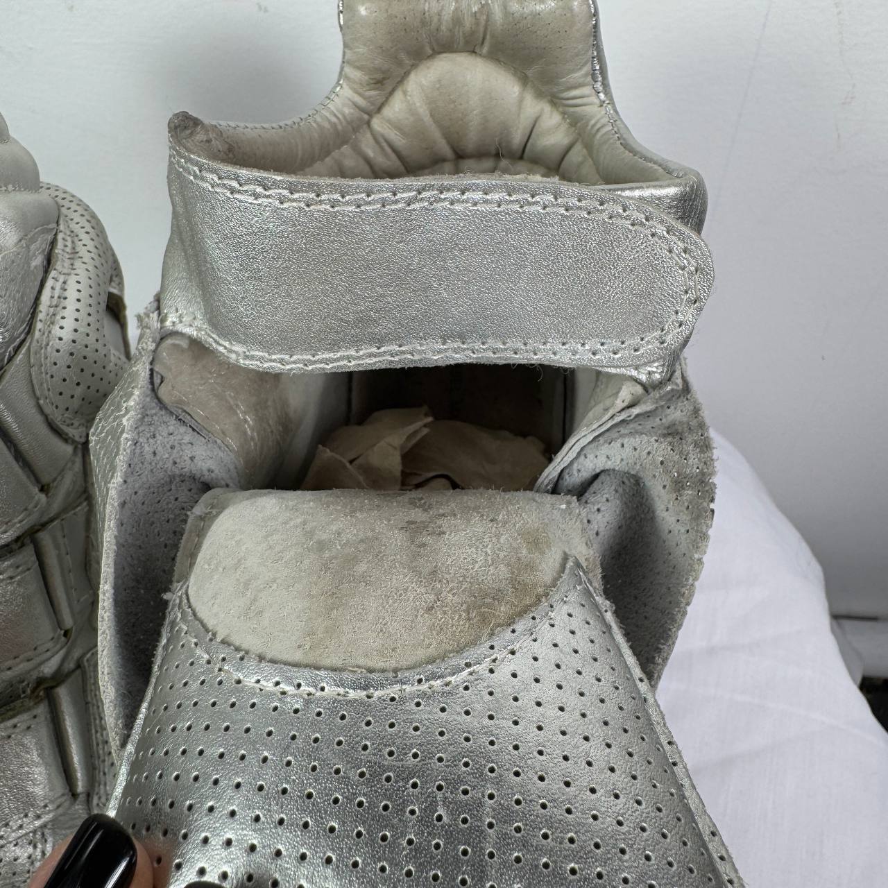 ‘Marant’ Silver Wedge Sneakers 39.5/40.5