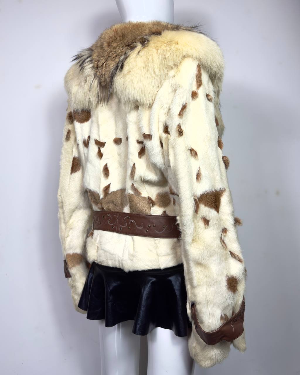 Vintage Fur Leather Jacket XS/M