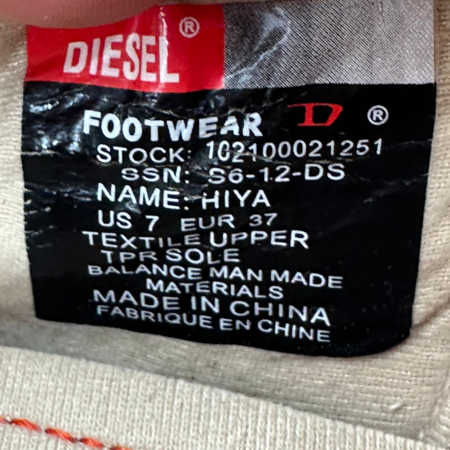 Diesel Deadstock Vintage Ballet Flats 37/38