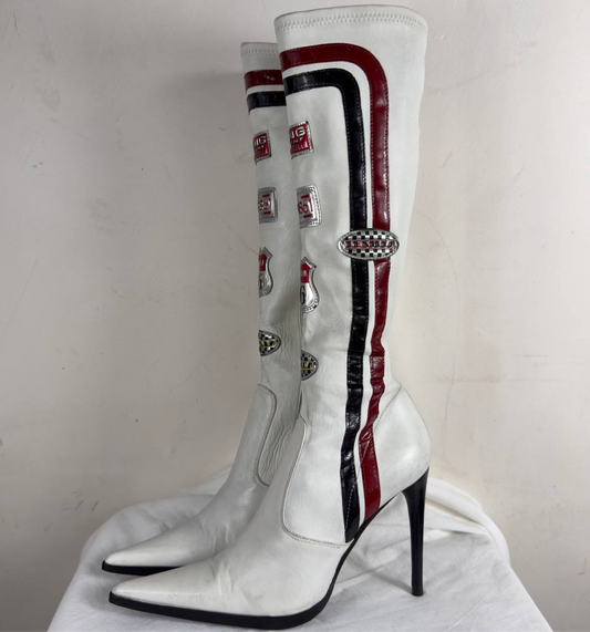 Le Silla Vintage Racing Boots 36/37 (nuance!)