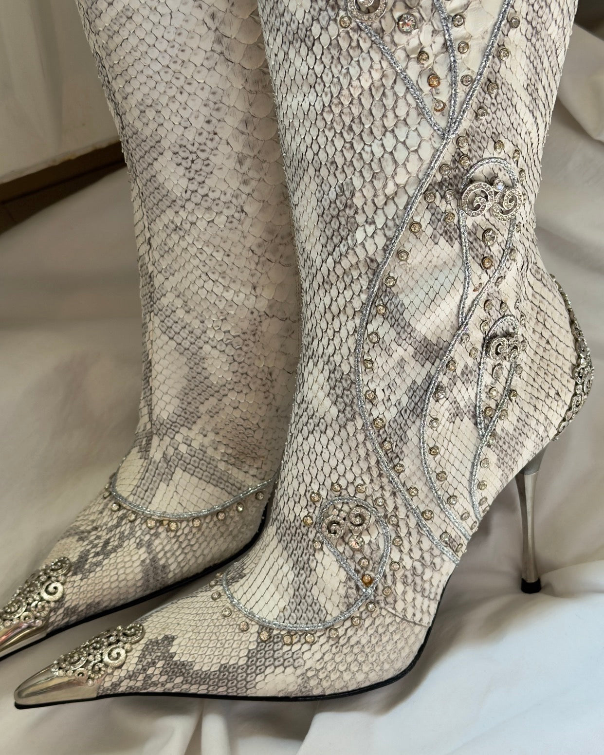 Hamlet Couture Italian Python Boots