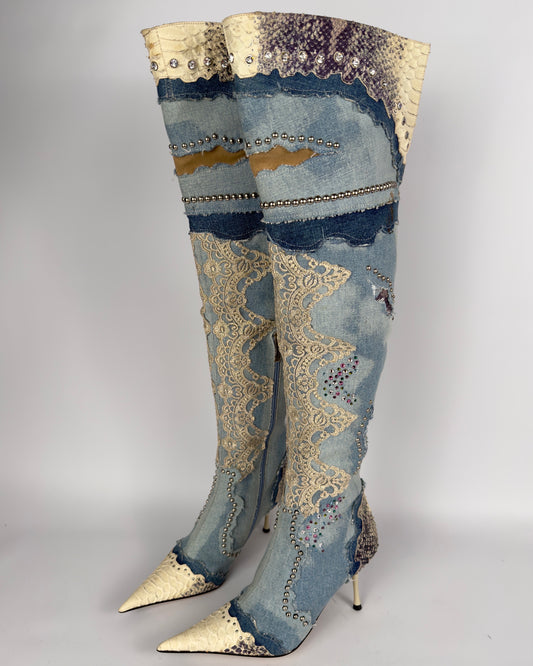 El Dante’s Couture Vintage Boots — 38
