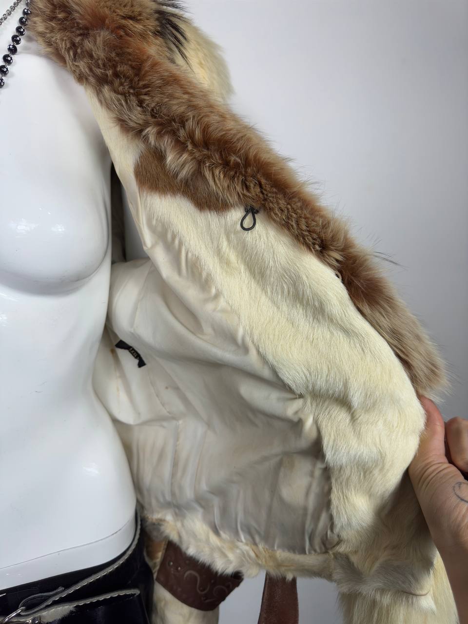 Vintage Fur Leather Jacket XS/M