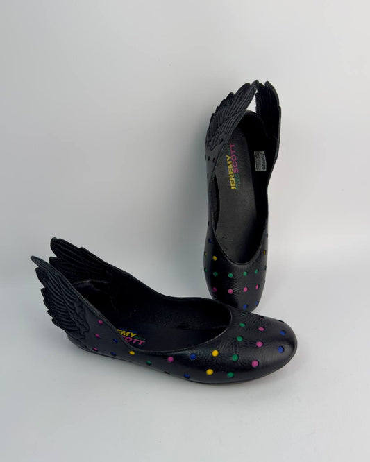 Adidas Jeremy Scott 2011 Wing Polka Dot Ballet Flats — 37/38