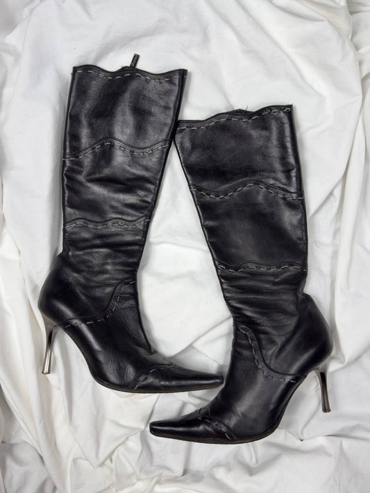 Vintage Italian Leather Boots 39/40