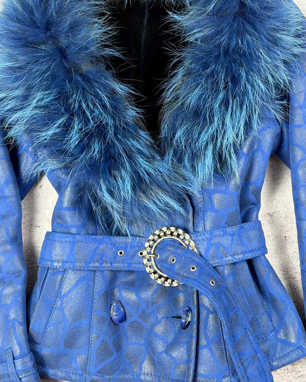 Vintage Faux Fur Shearling Jacket — S/M