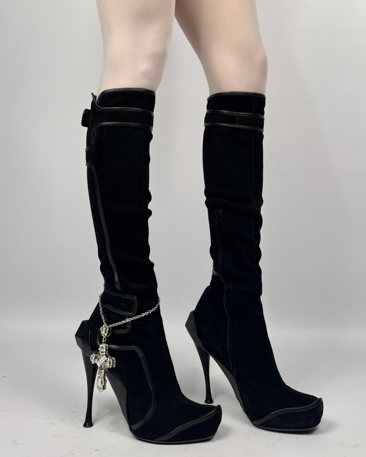 Celine FW 2008 Runway Moto Boots — 39.5/40.5