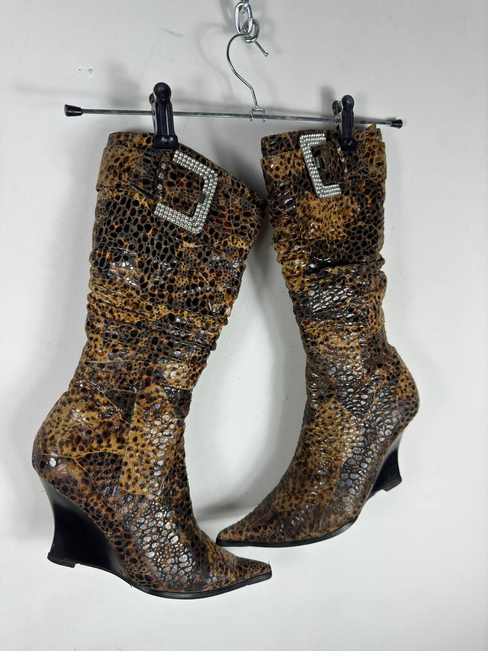 Vintage Wedge Italian Tiger Heels 36/36.5