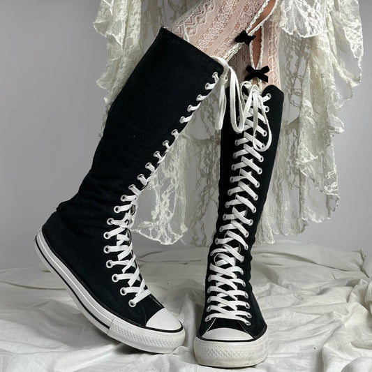 Converse Vintage Knee High Lace Up Boots — 37/37.5, 38/39, 40/41