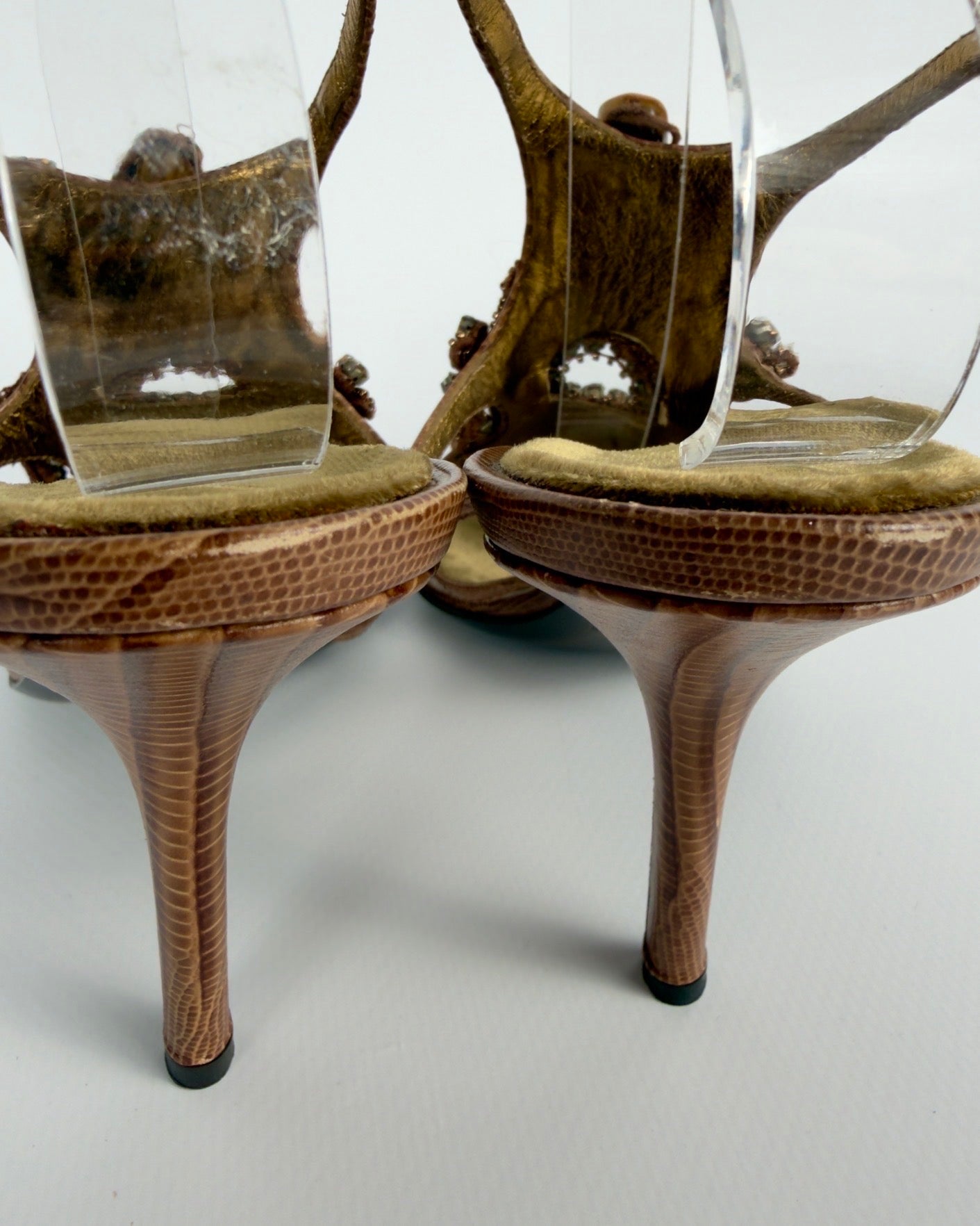 Roberto Cavalli Vintage Beaded Heels — 41