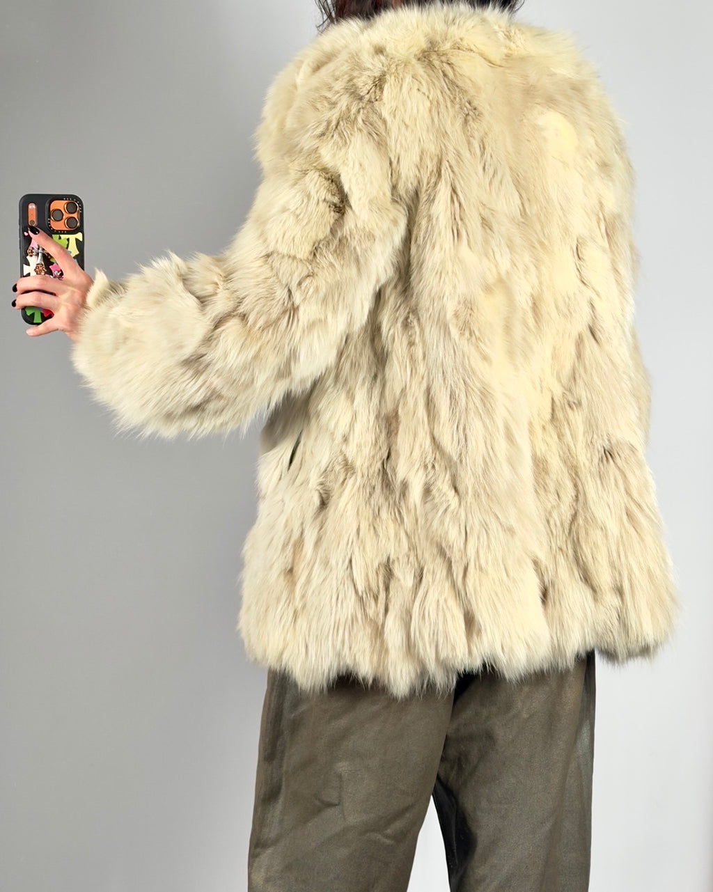 Vintage Arctic Fox Fur Coat — S/L