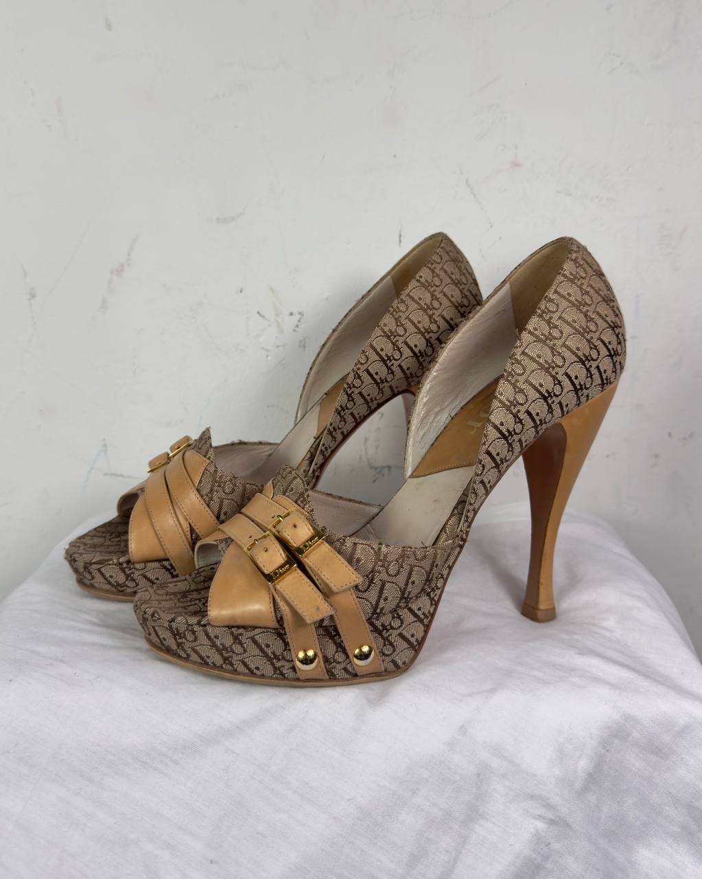 Dior Diorissimo Vintage Monogramme Heels — 39