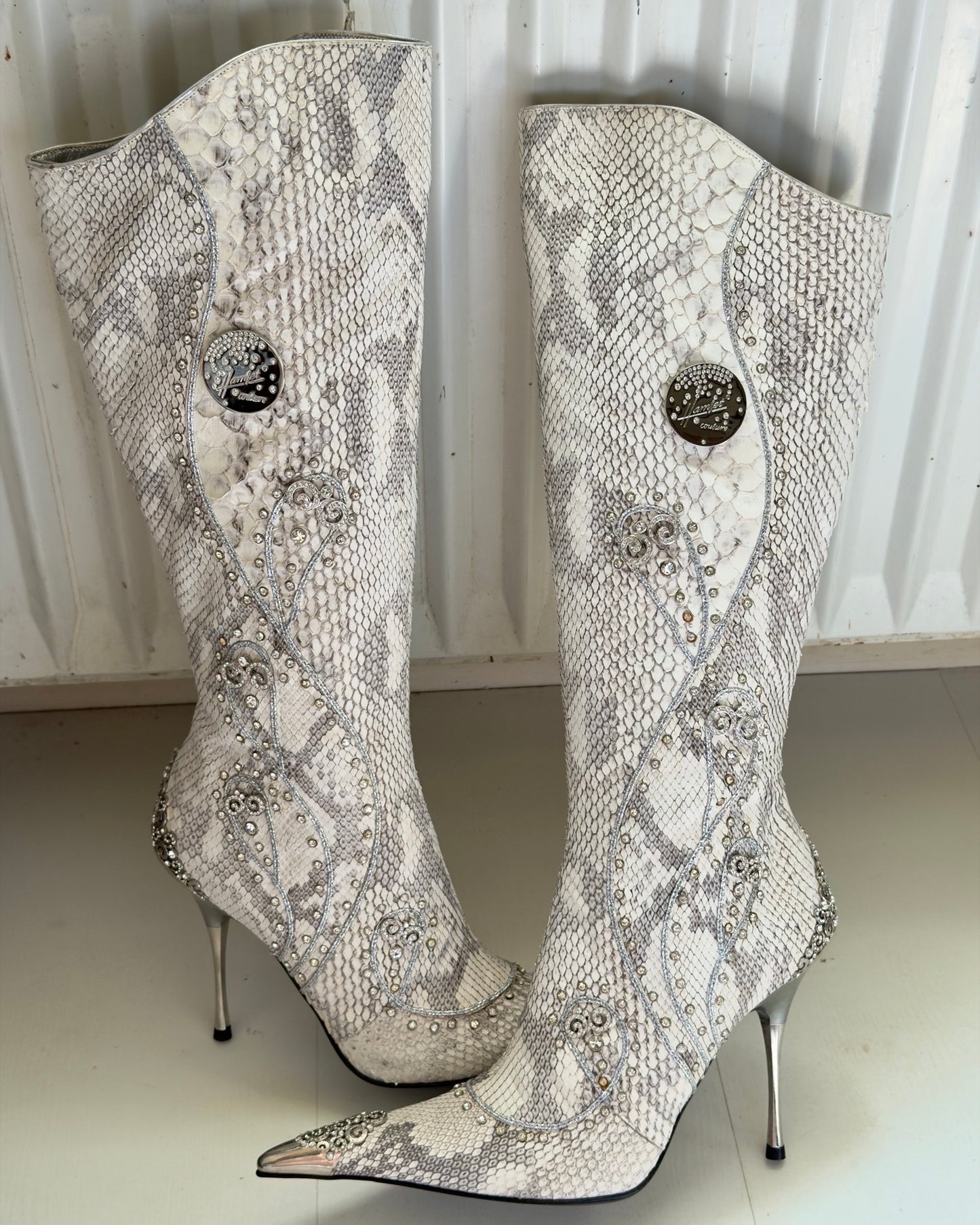 Hamlet Couture Italian Python Boots