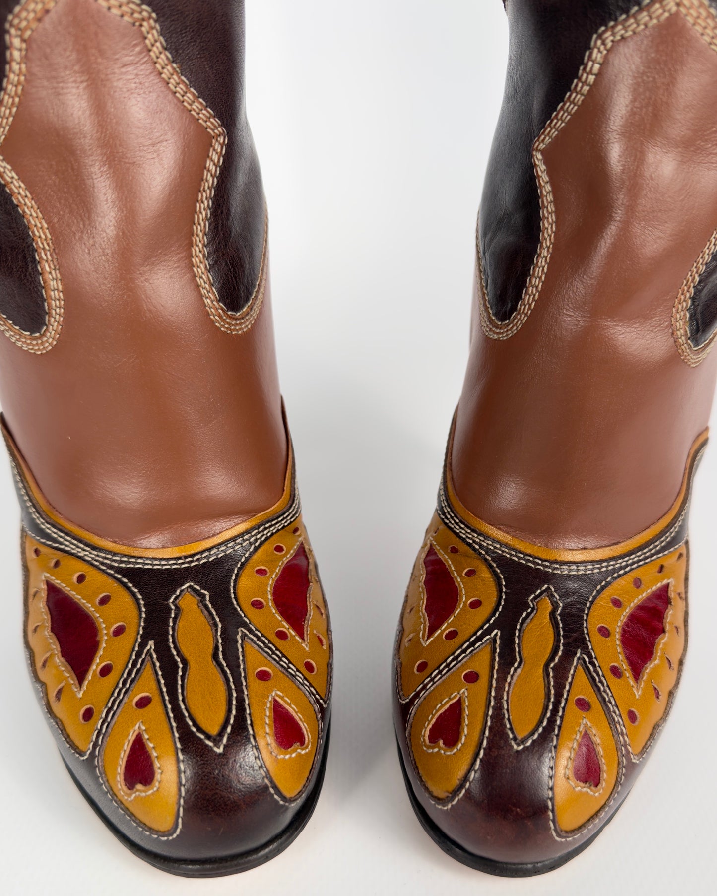 D&G SS04 Cowboy Butterfly Boots — 37