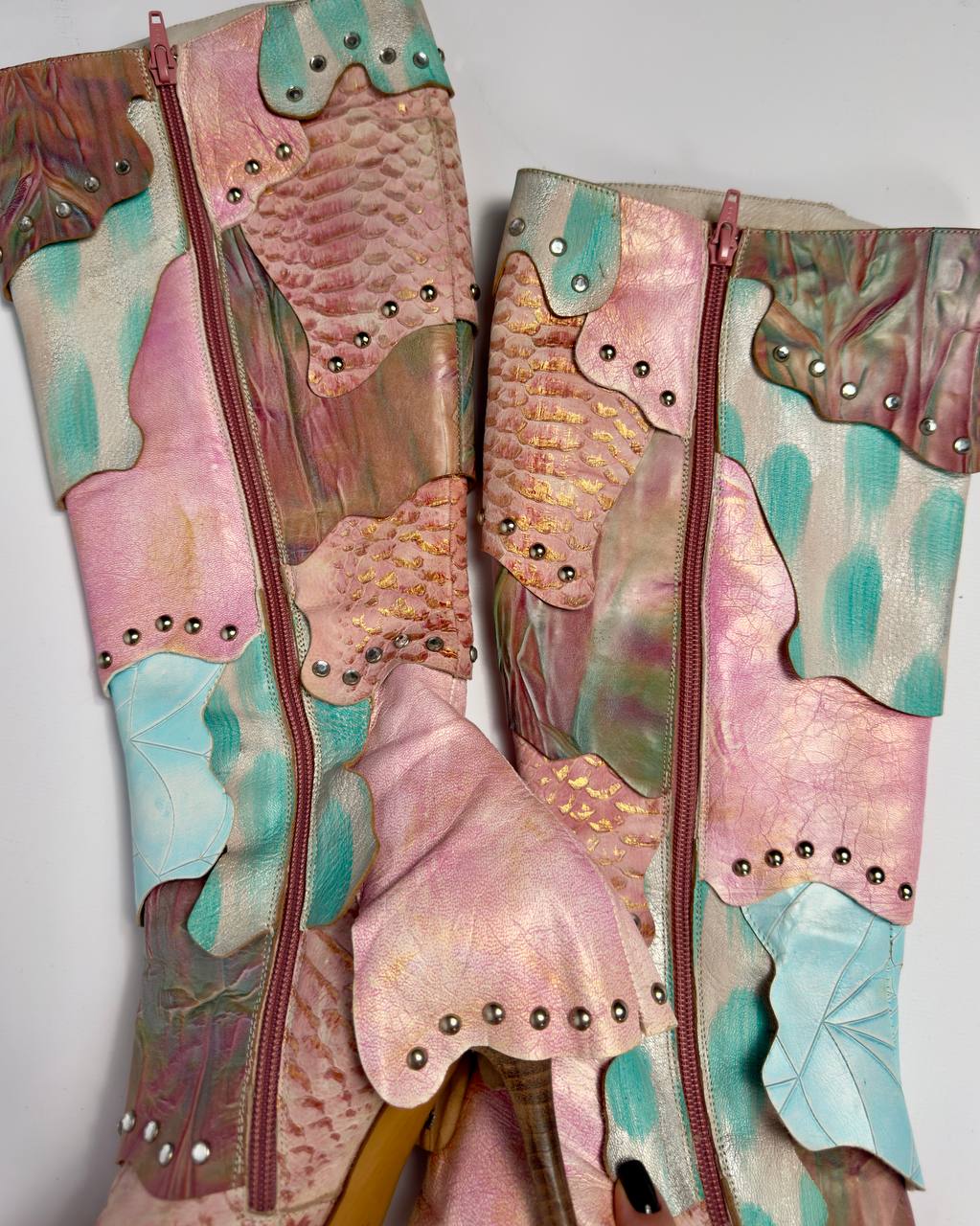 El Dantes Rare Vintage Exotic Leather Boots — 40/41