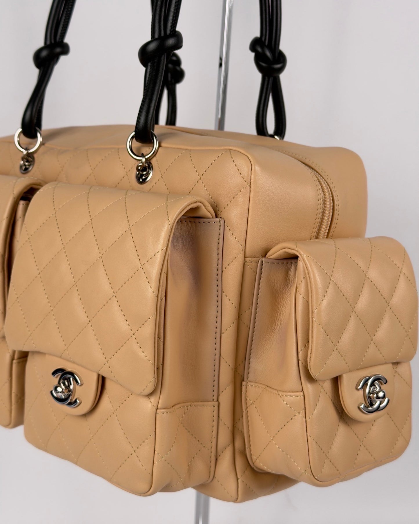Chanel Cambon 2005 Multipocket Reporter Vintage Bag