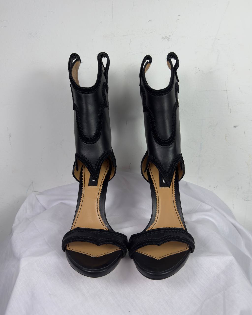Dsquared2 Rodeo Girl Cowboy Heels 37 & 38 new with box