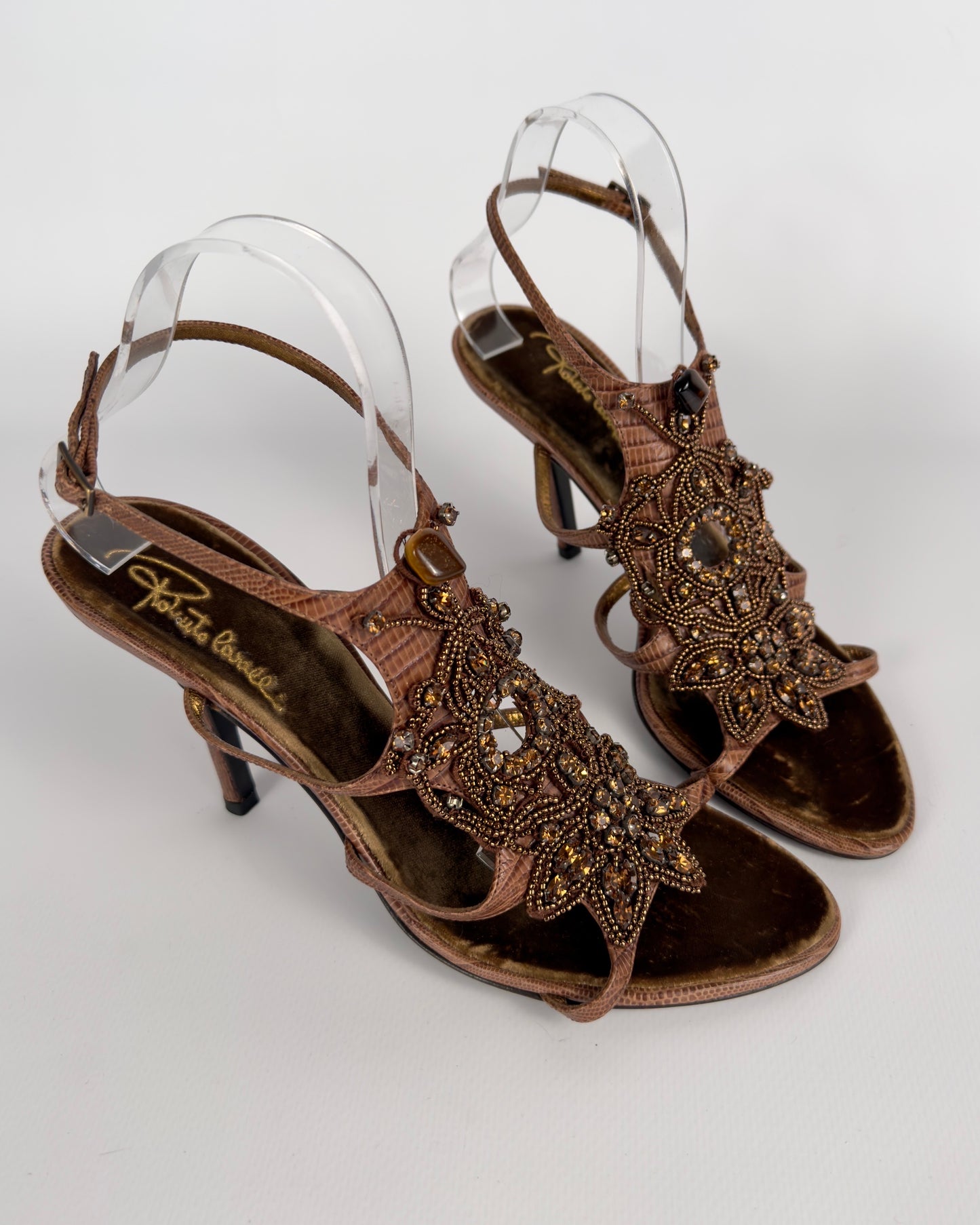 Roberto Cavalli Vintage Beaded Heels — 41