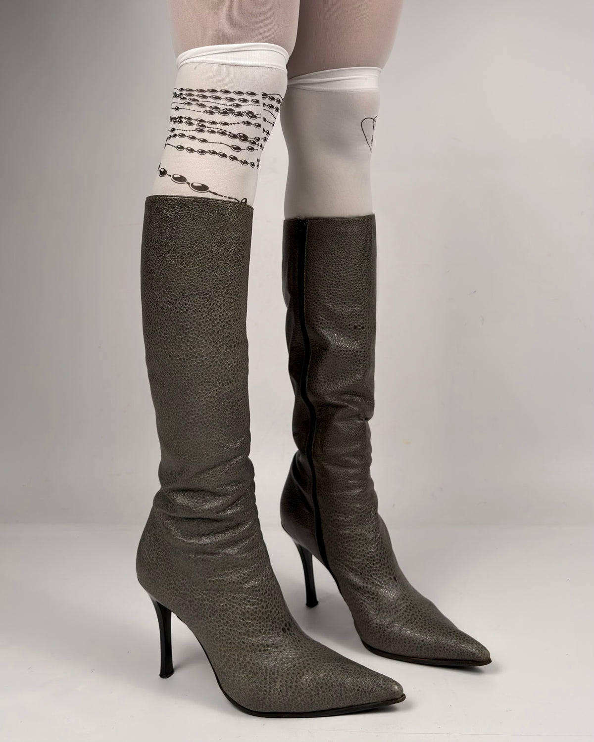 Casadei Vintage Leather Boots — 38.5