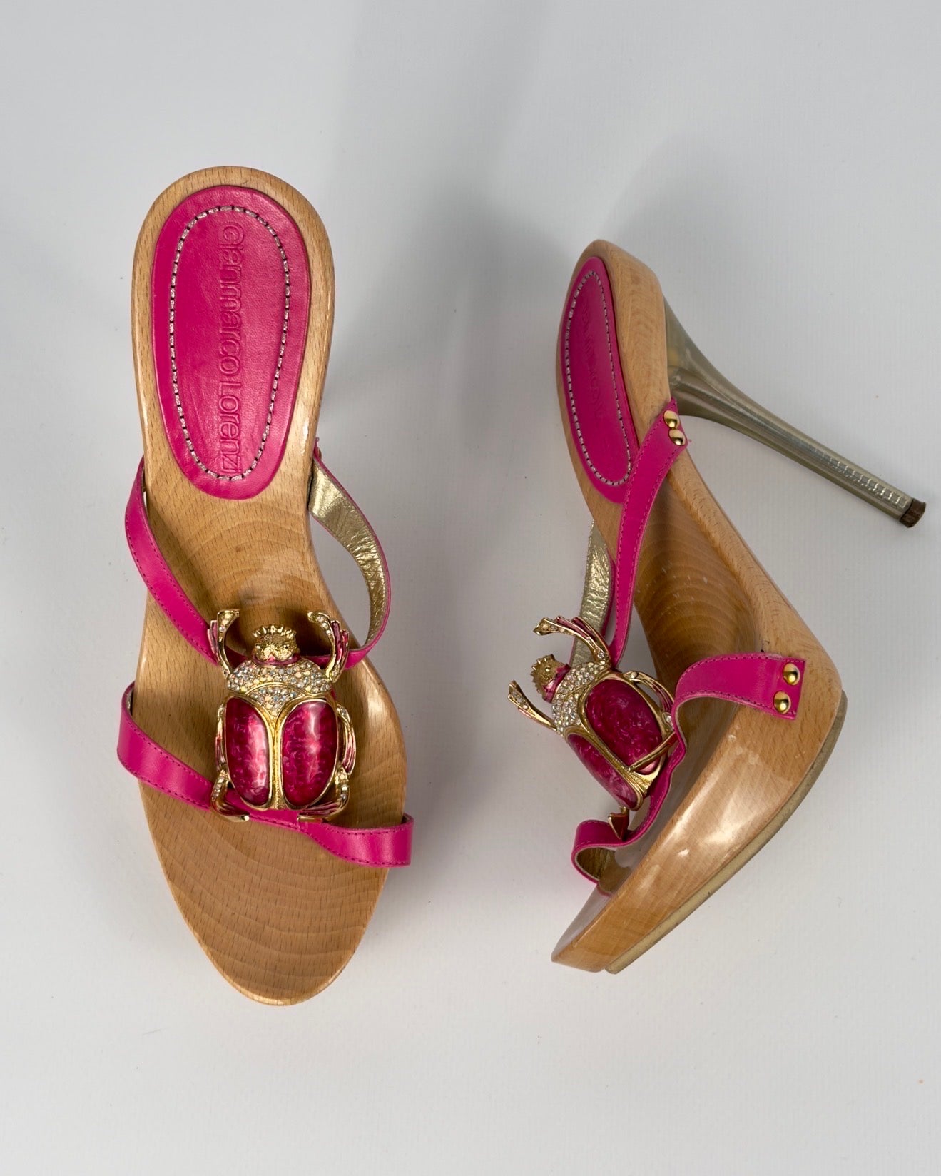 Gianmarco Lorenzi Vintage Beetle Heels — 39