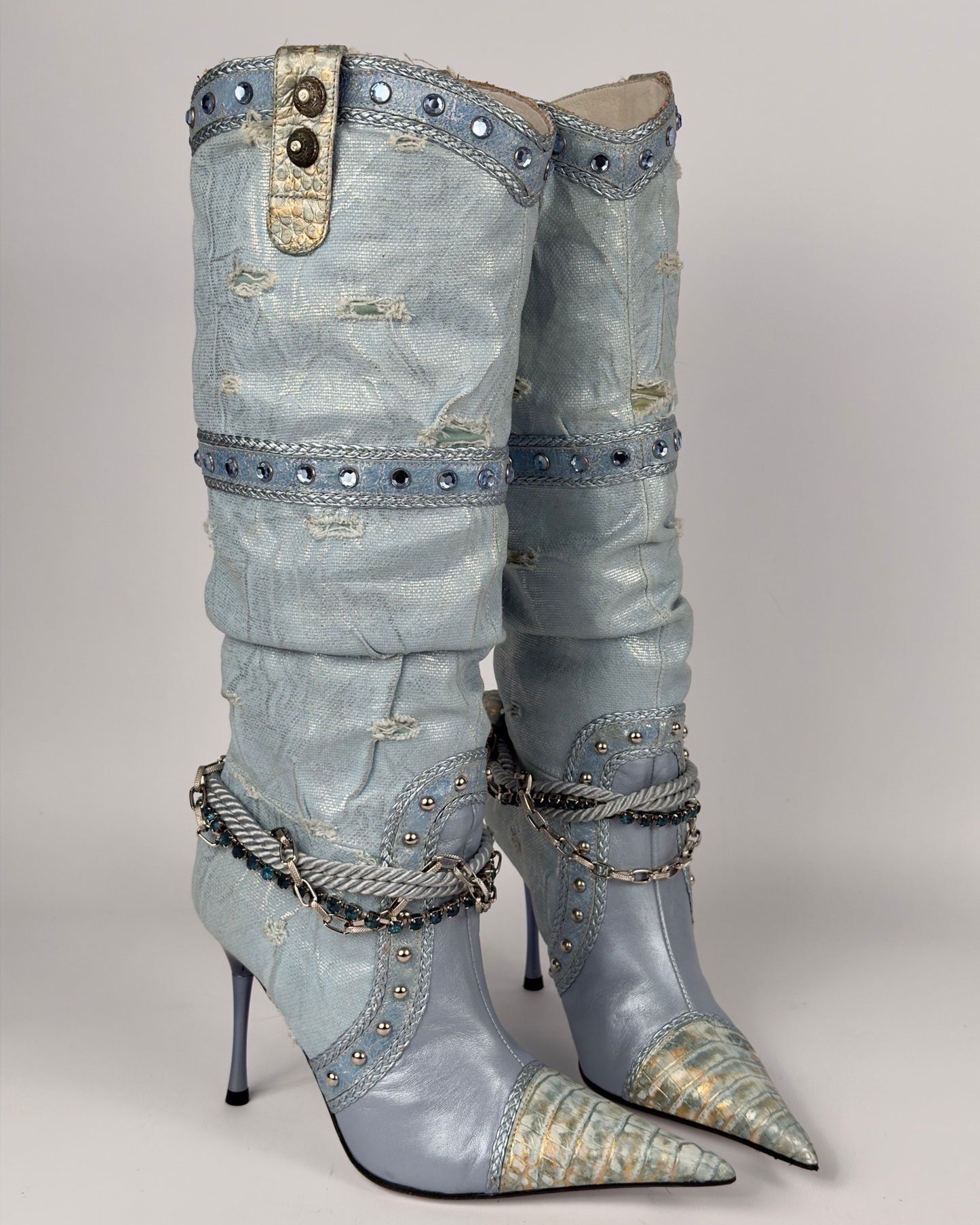 El Dante’s Couture Vintage Cowboy Boots — 36
